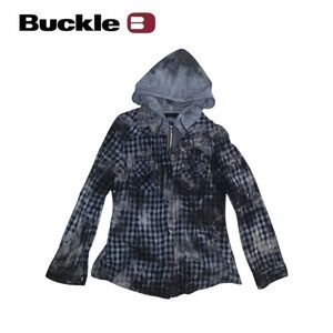 JAK by Anthropologie Hooded Flannel Jacket